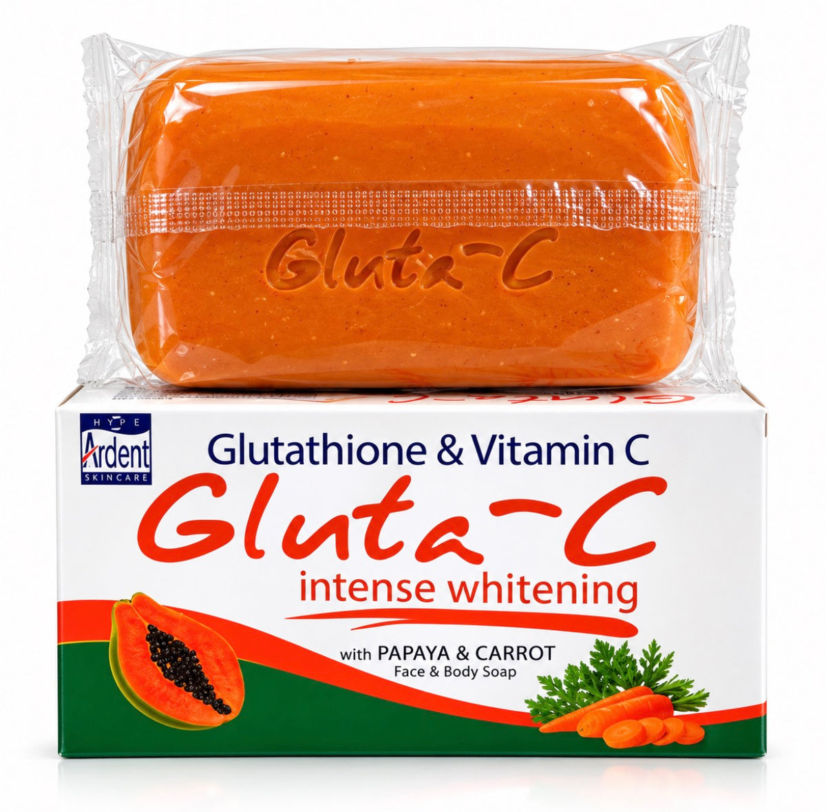 Gluta-C Intense Whitening with PAPAYA& CARROT Face & Body Soap